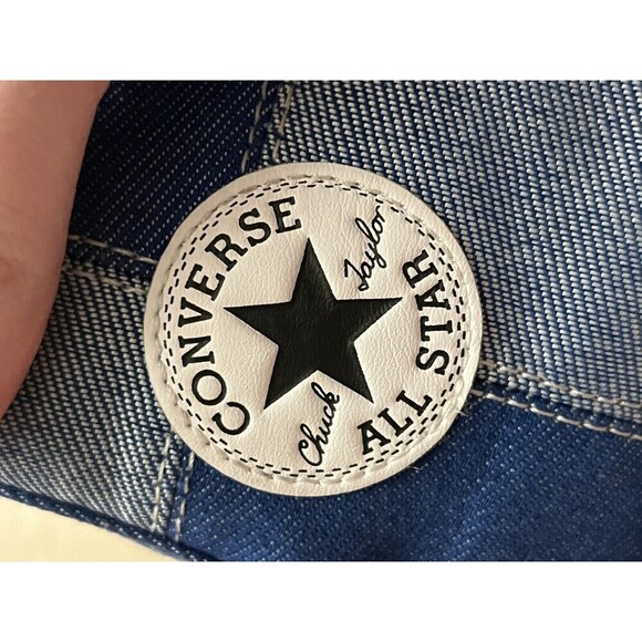 Converse Chuck Taylor Denim All Star Split Panel Summer Twill BL US 5 - Picture 7 of 9